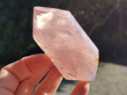 Polished Double Terminated Gemmy Rose Quartz Crystals x 12 From Madagascar - Toprock Gemstones and Minerals 