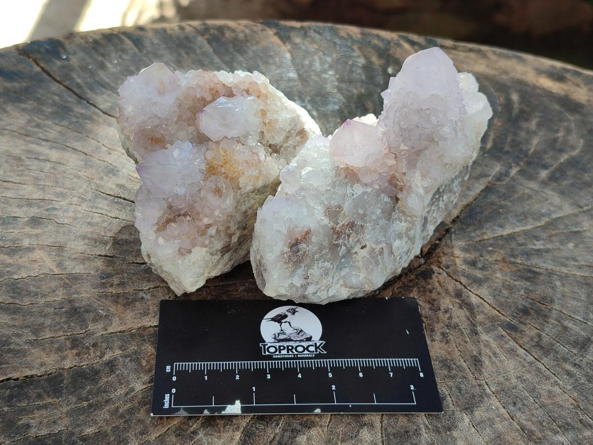 Natural Lilac Spirit Quartz Clusters x 4 From Boekenhouthoek, South Africa - Toprock Gemstones and Minerals 