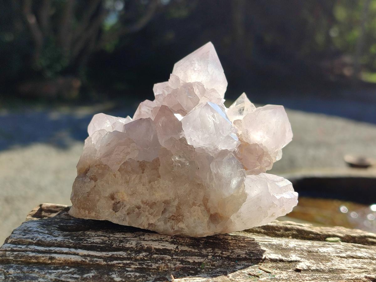 Natural Lilac Spirit Quartz Clusters x 4 From Boekenhouthoek, South Africa - Toprock Gemstones and Minerals 