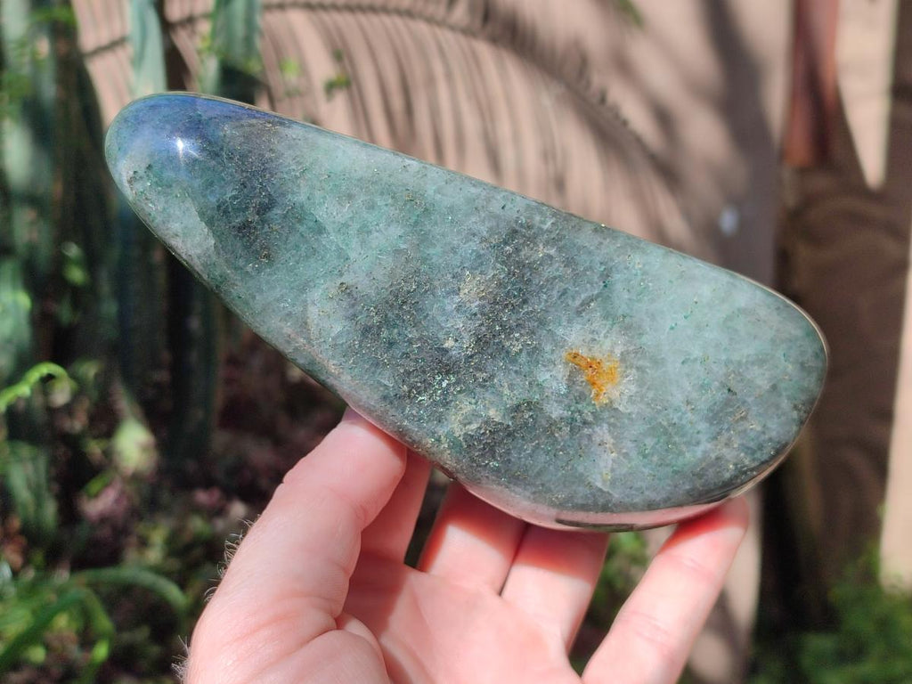 Polished Fuchsite Quartz with Pyrite Standing Free Forms x 2 From Andakatany, Madagascar - Toprock Gemstones and Minerals 