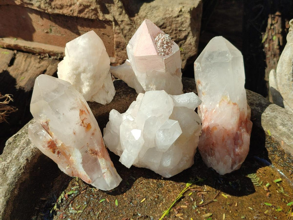 Natural Cascading Candle Quartz Crystals x 12 From Antsirabe, Madagascar - Toprock Gemstones and Minerals 