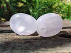 Polished Gemmy Lavender Rose Quartz Palm Stones x 24 From Madagascar - Toprock Gemstones and Minerals 