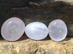 Polished Gemmy Lavender Rose Quartz Palm Stones x 24 From Madagascar - Toprock Gemstones and Minerals 