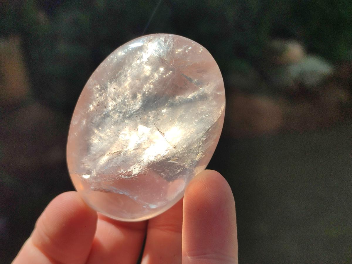 Polished Gemmy Lavender Rose Quartz Palm Stones x 24 From Madagascar - Toprock Gemstones and Minerals 