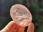 Polished Gemmy Lavender Rose Quartz Palm Stones x 24 From Madagascar - Toprock Gemstones and Minerals 