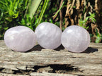 Polished Gemmy Lavender Rose Quartz Palm Stones x 24 From Madagascar - Toprock Gemstones and Minerals 