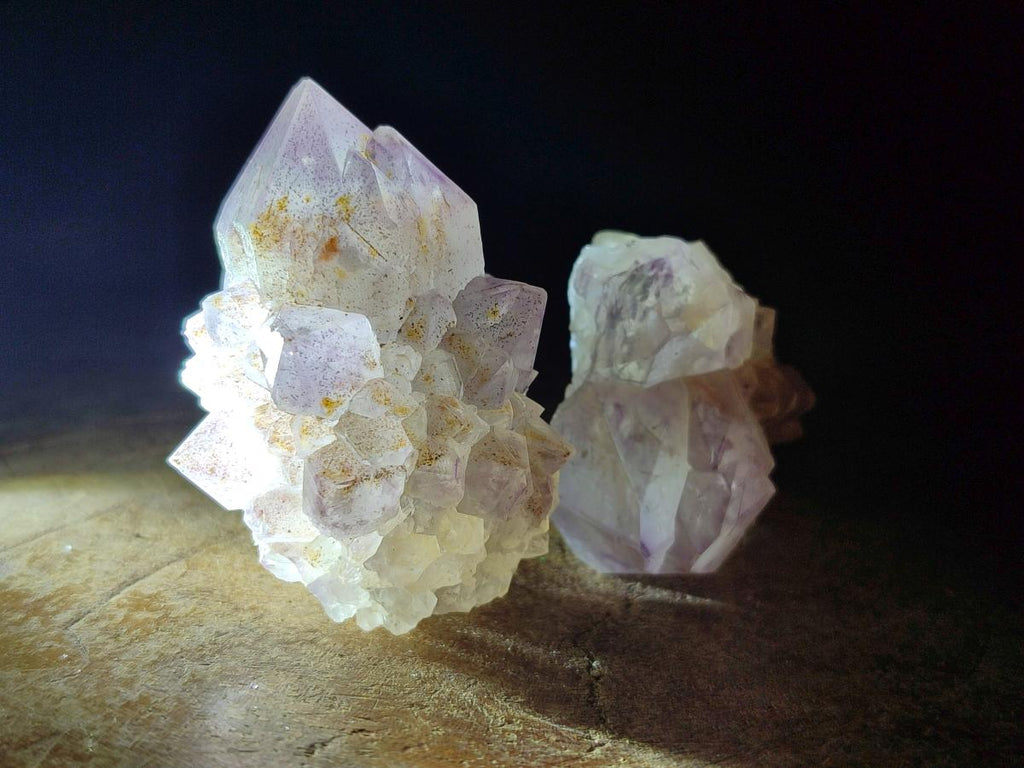 Natural Sunburst Amethyst Single Spirit Crystals x 35 From Boekenhouthoek, South Africa - Toprock Gemstones and Minerals 