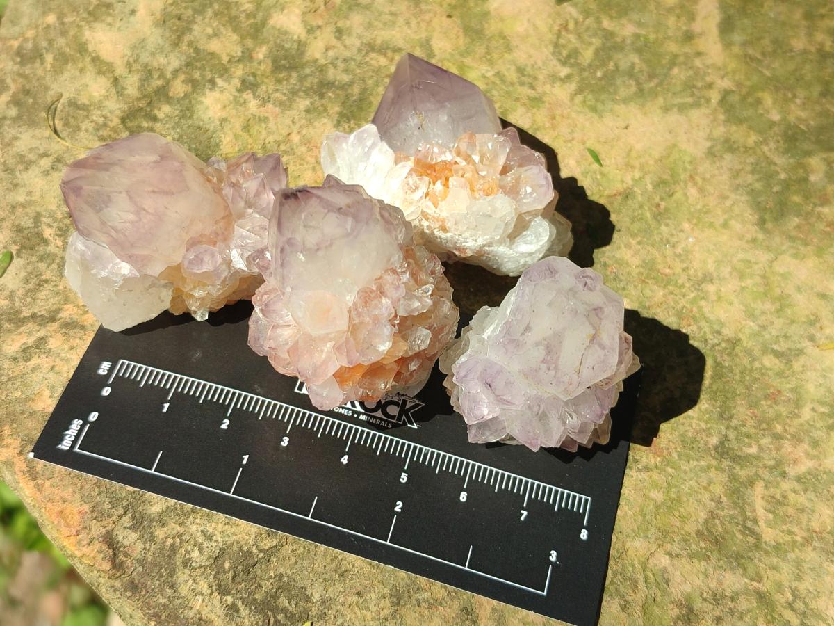Natural Sunburst Amethyst Single Spirit Crystals x 35 From Boekenhouthoek, South Africa - Toprock Gemstones and Minerals 