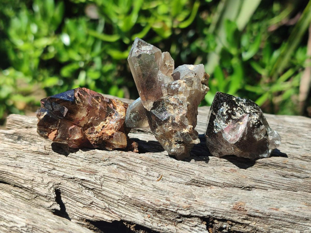 Natural Smokey Quartz Crystals x 35 From Zomba Plateau, Malawi - Toprock Gemstones and Minerals 