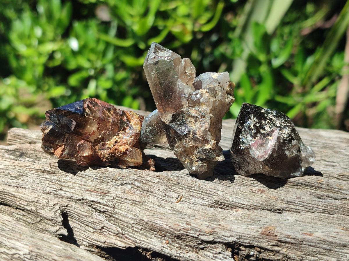 Natural Smokey Quartz Crystals x 35 From Zomba Plateau, Malawi - Toprock Gemstones and Minerals 
