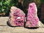 Natural Salrose Cobaltoan Dolomite with Malachite and Chrysocolla Specimens x 6 From Kakanda, Congo - Toprock Gemstones and Minerals 