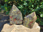 Polished Bastite Dragonsblood Stone Display Crystals x 3 From Tshipise, South Africa - Toprock Gemstones and Minerals 