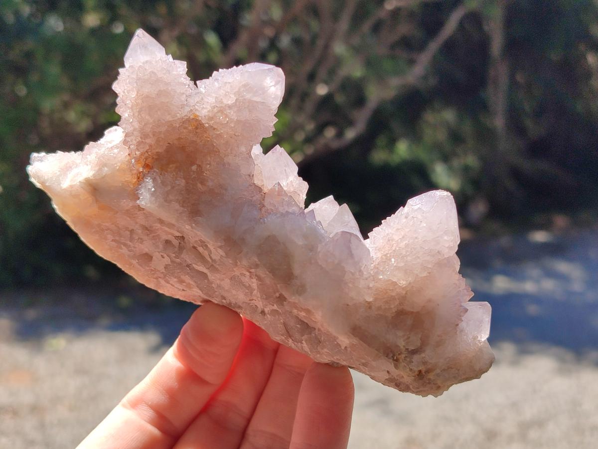 Natural Pale Lilac Amethyst Spirit Quartz Clusters x 3 From Boekenhouthoek, South Africa - Toprock Gemstones and Minerals 
