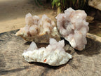 Natural Pale Lilac Amethyst Spirit Quartz Clusters x 3 From Boekenhouthoek, South Africa - Toprock Gemstones and Minerals 
