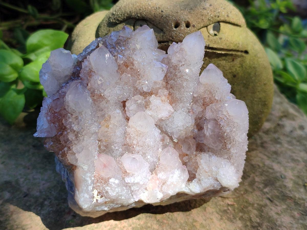 Natural Pale Lilac Amethyst Spirit Quartz Clusters x 3 From Boekenhouthoek, South Africa - Toprock Gemstones and Minerals 