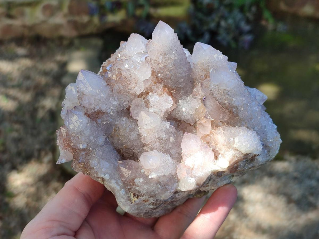 Natural Pale Lilac Amethyst Spirit Quartz Clusters x 3 From Boekenhouthoek, South Africa - Toprock Gemstones and Minerals 