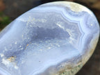 Polished Blue Lace Agate Standing Free Forms x 3 From Nsanje, Malawi - Toprock Gemstones and Minerals 