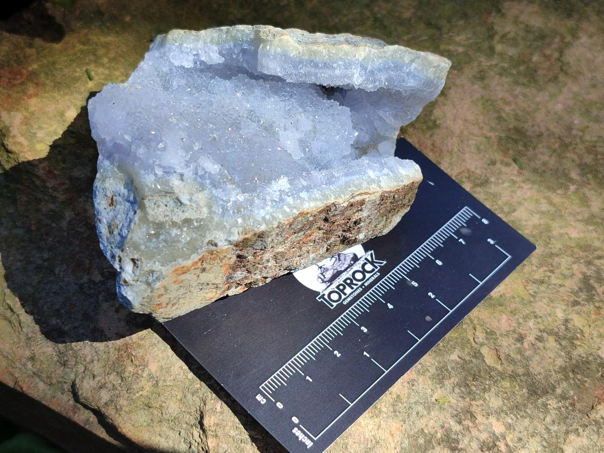 Natural Blue Lace Agate Geode Specimens x 6 From Nsanje, Malawi - Toprock Gemstones and Minerals 