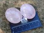 Polished Gemmy Rose Quartz Palm Stones x 24 From Madagascar - Toprock Gemstones and Minerals 