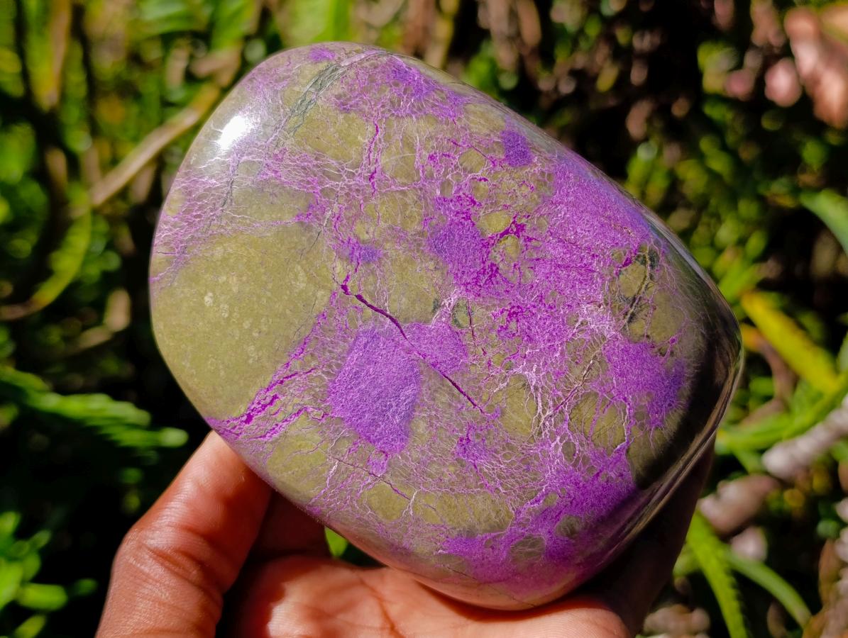Polished Large Stichtite Standing Free Form x 1 From Barberton, South Africa - Toprock Gemstones and Minerals 
