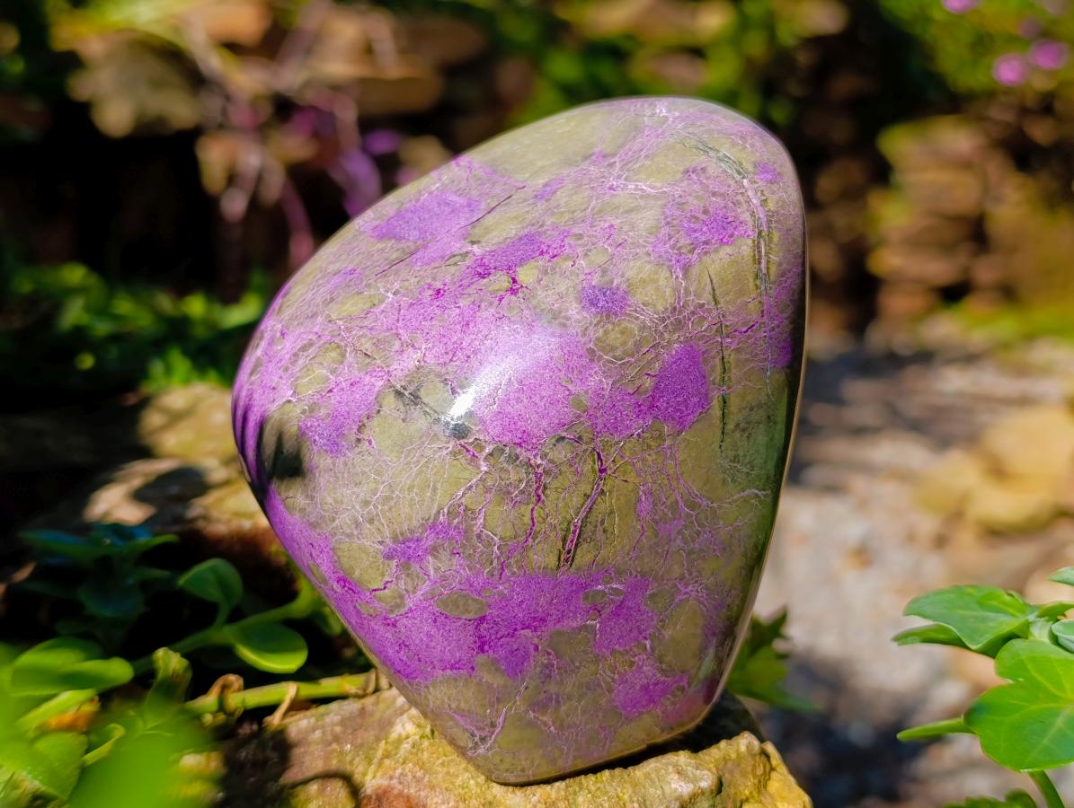 Polished Large Stichtite Standing Free Form x 1 From Barberton, South Africa - Toprock Gemstones and Minerals 