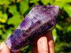 Polished Chevron Amethyst Crystals x 6 From Madagascar - Toprock Gemstones and Minerals 