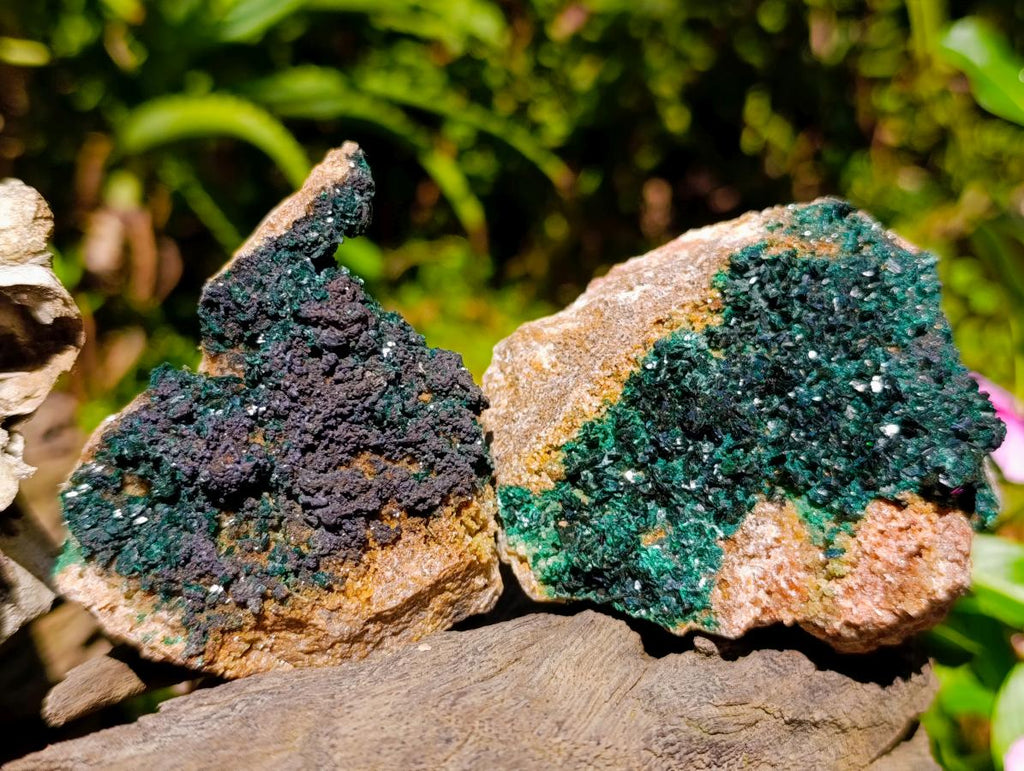 Natural Crystalline Malachite Specimens x 6 From Tenke Fungurume, Congo - Toprock Gemstones and Minerals 