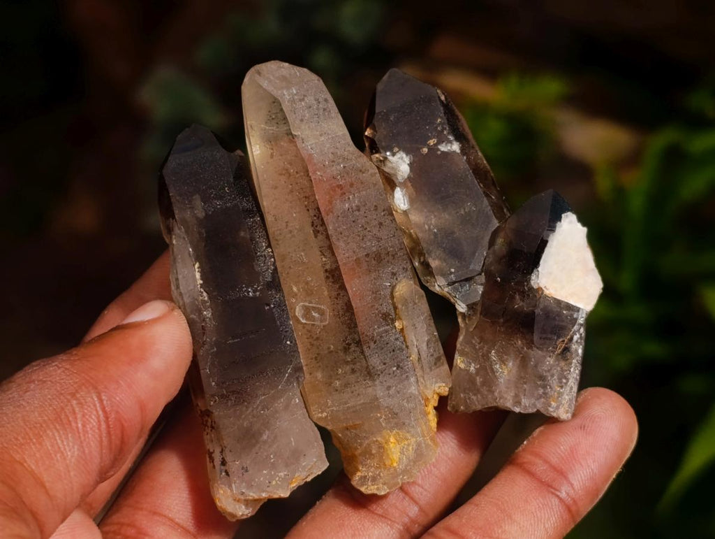 Natural Smokey Quartz Crystals x 35 From Mulanje, Malawi - Toprock Gemstones and Minerals 