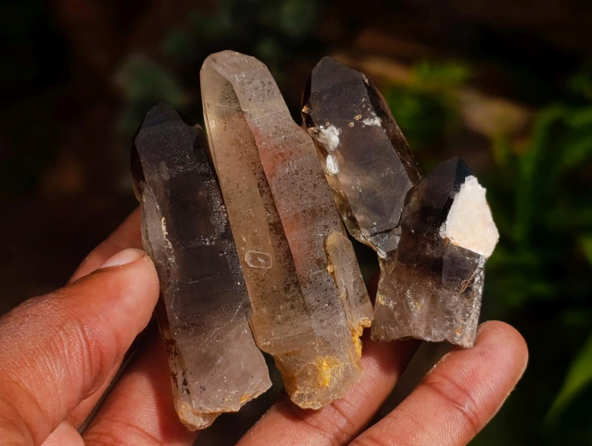 Natural Smokey Quartz Crystals x 35 From Mulanje, Malawi - Toprock Gemstones and Minerals 