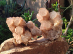 Natural White Phantom Cascading Smokey Luena Quartz Clusters x 2 From Luena, Congo - Toprock Gemstones and Minerals 