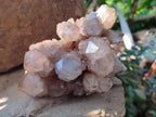 Natural White Phantom Cascading Smokey Luena Quartz Clusters x 2 From Luena, Congo - Toprock Gemstones and Minerals 