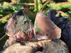 Natural Drusy Salrose Cobaltoan Dolomite with Malachite x 6 From Kakanda, Congo - Toprock Gemstones and Minerals 