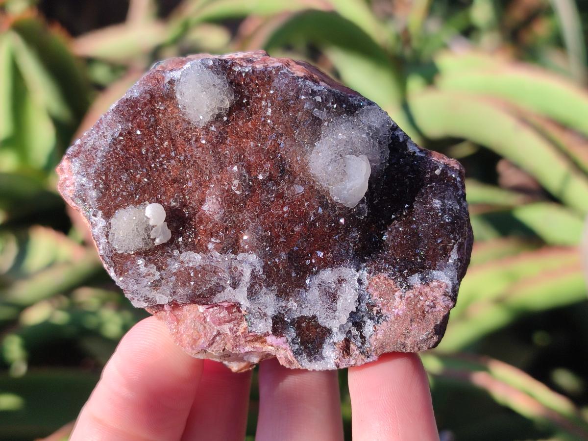 Natural Drusy Salrose Cobaltoan Dolomite with Malachite x 6 From Kakanda, Congo - Toprock Gemstones and Minerals 