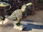 Hand Made Leopard Stone Raven Carving x 1 From Nyanga, Zimbabwe - Toprock Gemstones and Minerals 