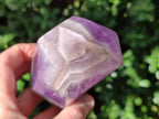 Polished Chevron Amethyst Crystals x 2 From Madagascar - Toprock Gemstones and Minerals 