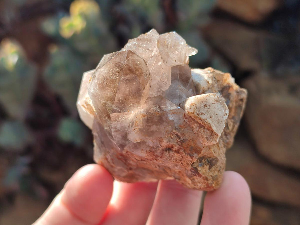 Natural Smokey Zomba Quartz Clusters  x 12 From Zomba Plateau, Malawi - Toprock Gemstones and Minerals 