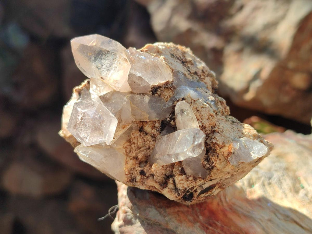 Natural Smokey Zomba Quartz Clusters  x 12 From Zomba Plateau, Malawi - Toprock Gemstones and Minerals 
