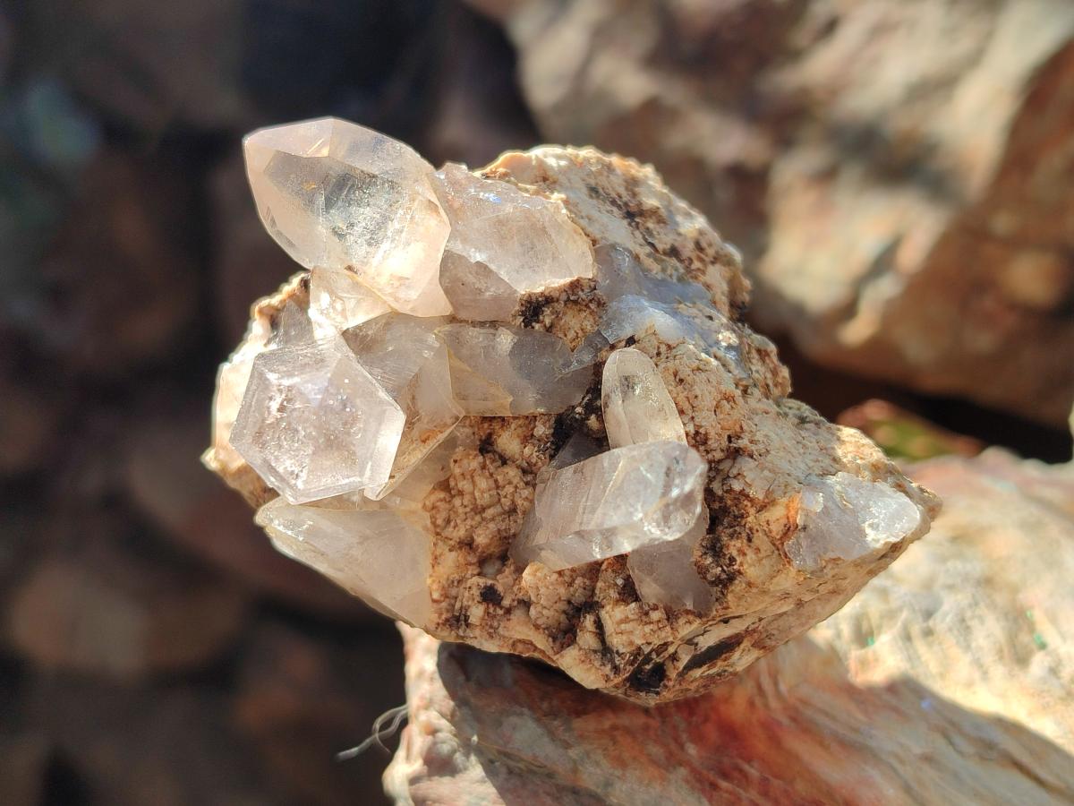 Natural Smokey Zomba Quartz Clusters  x 12 From Zomba Plateau, Malawi - Toprock Gemstones and Minerals 
