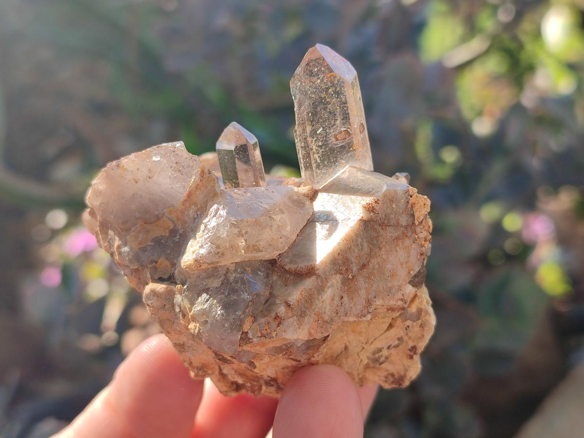 Natural Smokey Zomba Quartz Clusters  x 12 From Zomba Plateau, Malawi - Toprock Gemstones and Minerals 