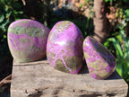 Polished Stichtite Standing Display Free Forms x 4 From Barberton, South Africa - Toprock Gemstones and Minerals 