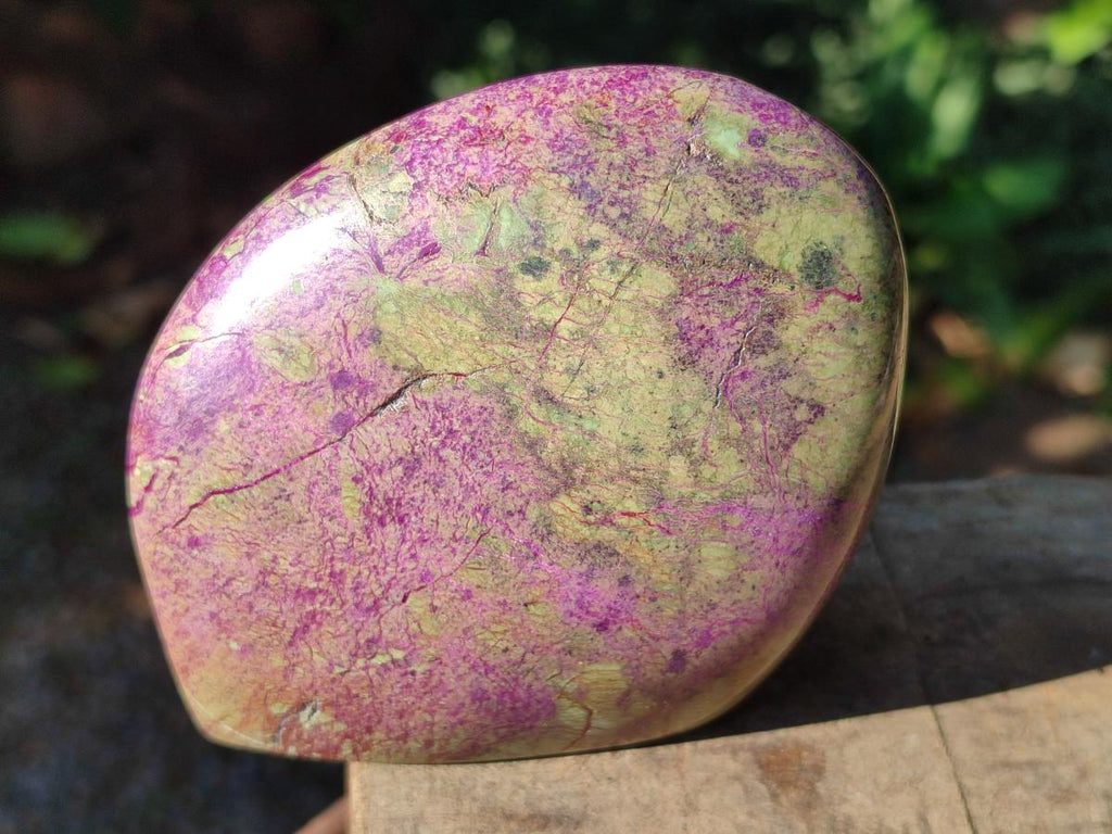 Polished Stichtite Standing Display Free Forms x 4 From Barberton, South Africa - Toprock Gemstones and Minerals 