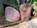 Polished Stichtite Standing Display Free Forms x 4 From Barberton, South Africa - Toprock Gemstones and Minerals 