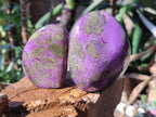 Polished Stichtite Standing Display Free Forms x 4 From Barberton, South Africa - Toprock Gemstones and Minerals 