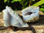 Natural Blue Lace Agate Geode Specimens x 35 From Nsanje, Malawi - Toprock Gemstones and Minerals 