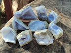 Natural Blue Lace Agate Geode Specimens x 35 From Nsanje, Malawi - Toprock Gemstones and Minerals 