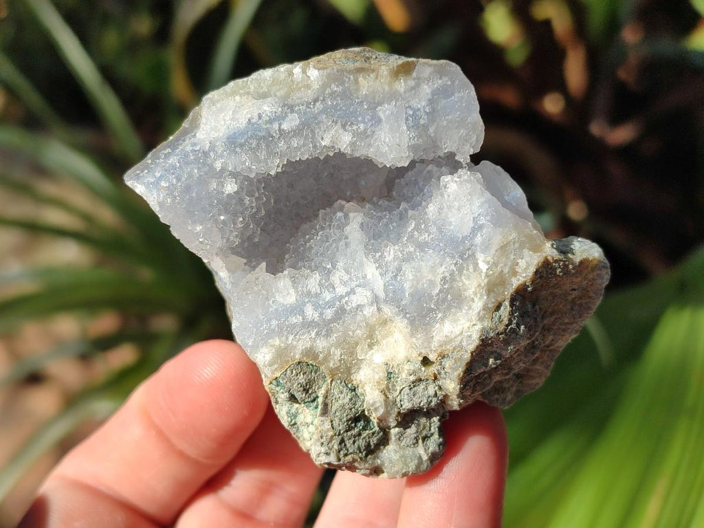 Natural Blue Lace Agate Geode Specimens x 35 From Nsanje, Malawi - Toprock Gemstones and Minerals 