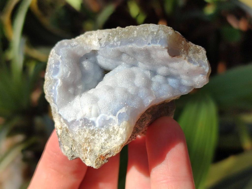 Natural Blue Lace Agate Geode Specimens x 35 From Nsanje, Malawi - Toprock Gemstones and Minerals 