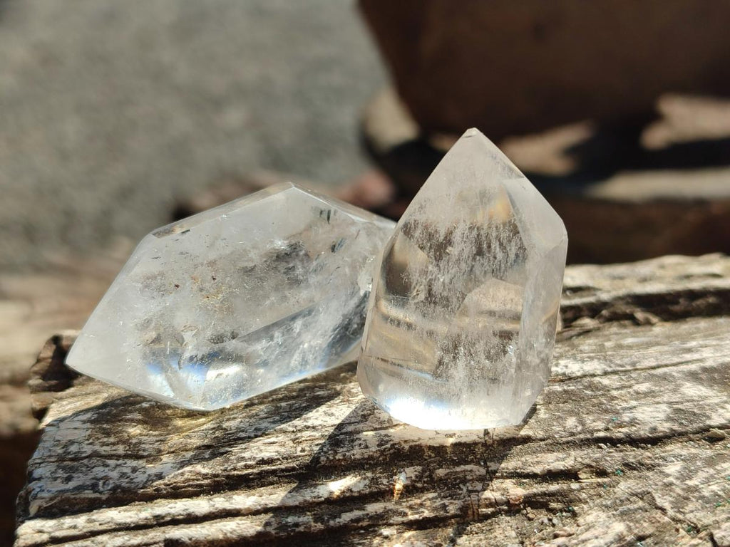 Polished Clear Quartz Crystals x 35 From Madagascar - Toprock Gemstones and Minerals 