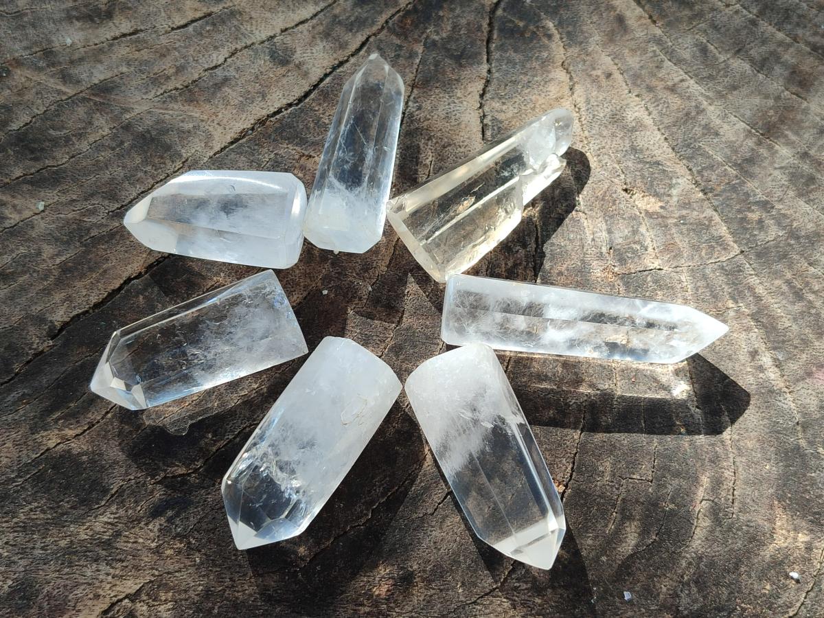 Polished Clear Quartz Crystals x 35 From Madagascar - Toprock Gemstones and Minerals 