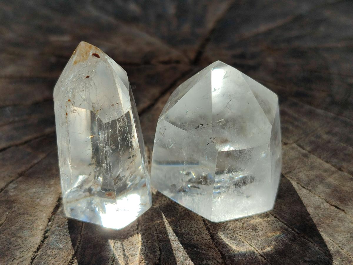Polished Clear Quartz Crystals x 35 From Madagascar - Toprock Gemstones and Minerals 